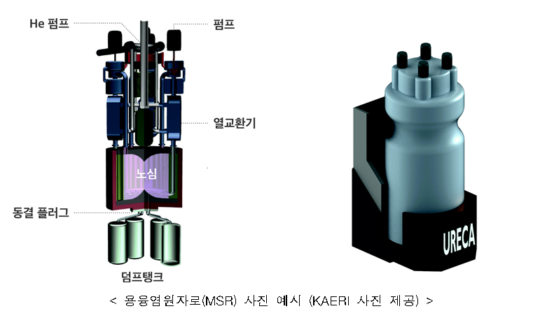 용융염원자로(MSR) 사진 예시 (KAERI 사진 제공)